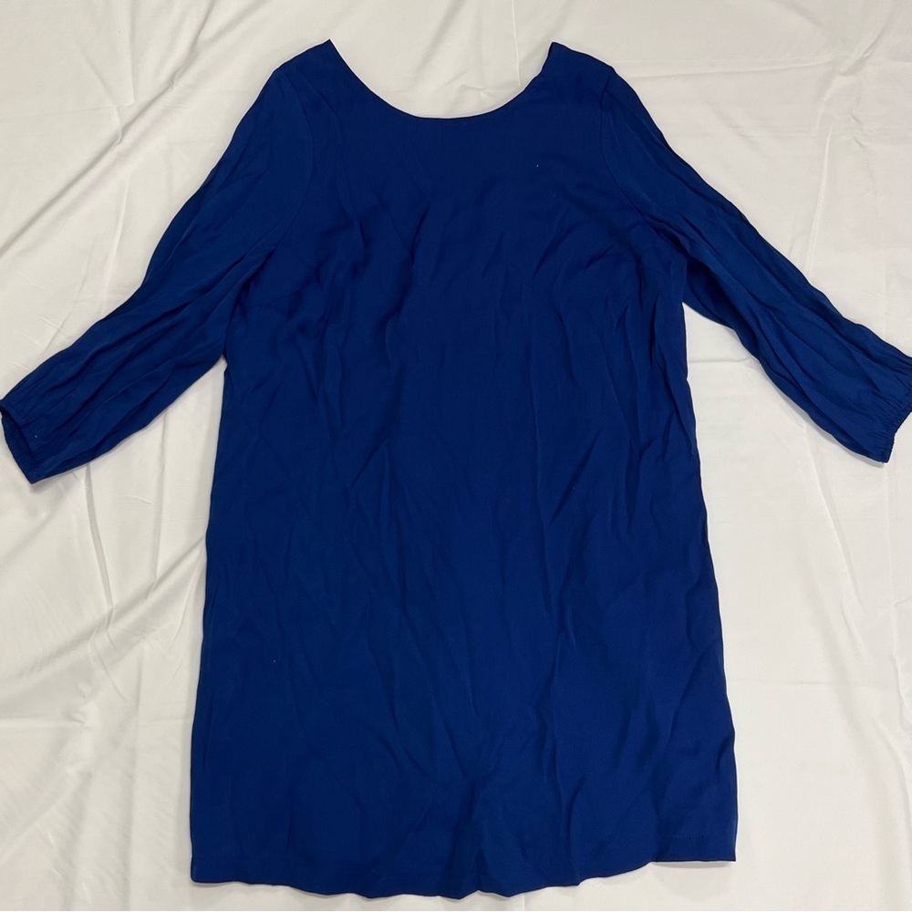 Sugarlips Blue Dress with Bow & Ruffle Detail